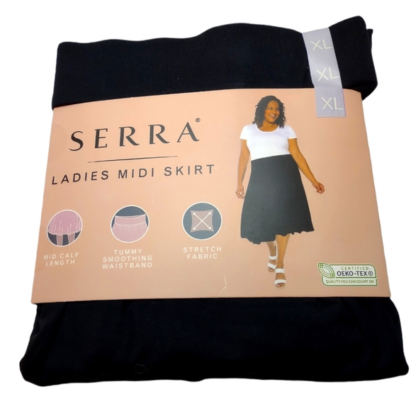 serra ladies midi skirt